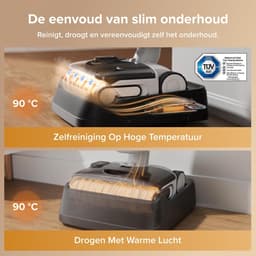 Roborock F25 GT Gen 2 Set nat- en droogzuiger, 180° Lay-Flat Design | 20.000 Pa accuzuiger met dweilfunctie, 90 °C hoge temperatuur zelfreiniging met zelfdrogend, anti-klitborstel — thumbnail 5