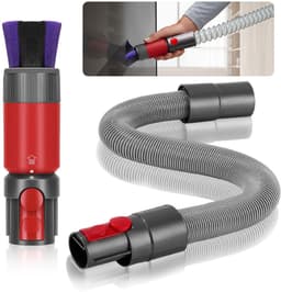 Dailygoods- Krasborstel 2-Delig - Flexibele Verlengslang 20/63 inch - Geschikt voor Dyson V7/V8/V10/V11/V15 - Universele Stofzuiger Accessoires - Ideaal voor Tapijten en Vloeren - Stofzuigerborstel — thumbnail 1