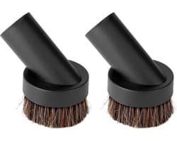 Tweedelige ronde borstelset Geschikt voor zachte haren Geschikt voor stofzuigerpompen, universele stofborstel Geschikt voor stofzuigers, Geschikt voor de meeste stofzuigeraccessoires.