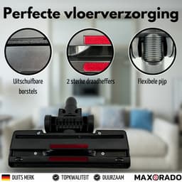 Maxorado Combimondstuk Flex geschikt voor Dyson V7, V8, V11, V15, SV10,SV11, SV12, SV14 - vloerzuigmond - borstel — thumbnail 2