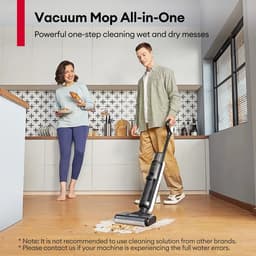 Stofzuiger - Draadloze Vacuum Cleaner - met Zelfreinigend & Dweil Functie - tot 50 min Looptijd - Slimme Vuildetectie - 3 Reinigingsmodi - LCD-scherm - Dubbele Tank - Zelfrijdend - 2500 mAh - 80 dB - 12 Ampère - 28 x 20 x 110cm - Zwart — thumbnail 5