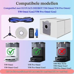 Accessoires geschikt voor Ecovacs Deebot T50 Pro Omni/T50 Omni/T50 Pro Omni Gen2 — thumbnail 3