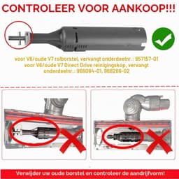 Borstelrol - Geschikt voor Dyson V6 en oude V7 - 45 mm — thumbnail 5