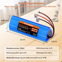 Stofzuigeraccu - 4500 mAh - 14,4 V - voor Tineco Floor One S3 — thumbnail 4