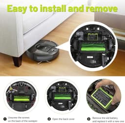 5000 mAh Vervangende Accu voor iRobot Roomba i7 — thumbnail 2
