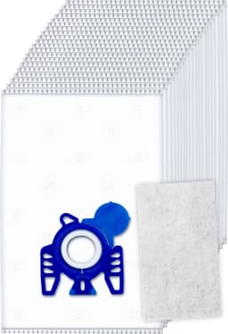 20x Dparts stofzuigerzakken geschikt voor Miele GN - met motorfilter - HyClean 3D Efficiency gn stofzakken - Complete C2 C3 - Classic C1 - S8 S5 S2 - MI40 zakken — thumbnail 1