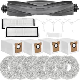 Geschikt voor Toepasselijke vervangende accessoires voor Xiaomi X20+, X10+, voor Dreame L10s Pro Gen 2, L10s Ultra, L10 Ultra, L10 Prime robotstofzuiger, Rolborstels + 6 Doek + 4 Stofzakken + 4 Borstels — thumbnail 1