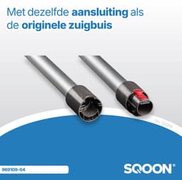 SQOON® - Zuigbuis geschikt voor Dyson V7, V8, V10, V11 en V15 zilvergrijs - Model 969109-06 — thumbnail 5