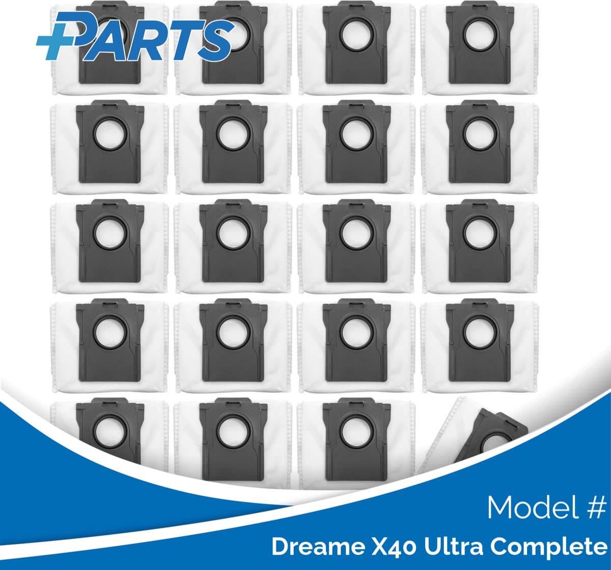 Dreame X40 Ultra Complete Stofzakken (20 Stuks, Plus.Parts® alternatief voor RDB8) — afbeelding 1