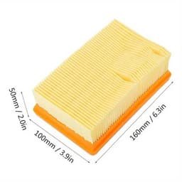 4 Stuks HEPA Stofzuigerfilters Compatibel met Kärcher MV4 MV5 MV6 WD4 WD5 WD6 – Vervangend Luchtfilter – 160x100x50 mm – Duurzaam & Efficiënt – Voor Nat- en Droogzuigers – Stofzuigeraccessoire — thumbnail 2