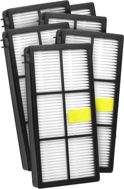 6x Dparts HEPA filter geschikt voor iRobot Roomba 800-900 series met AeroForce stofzuigerfilters - robotstofzuiger hepafilter voor series 805 865 870 871 876 880 886 895 896 960 965 966 980 - nr. 4415864 — thumbnail 1