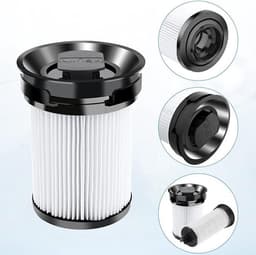 Set van twee fijnstoffilters Geschikt voor Miele Triflex HX1 stofzuigers, Miele HX-FSF cartridgefilters — thumbnail 5
