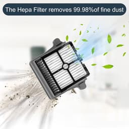 Accessoiresset - geschikt voor Tineco FLOOR ONE S7 PRO - FLOOR ONE S6 - FLOOR ONE SWITCH S6 - FLOOR ONE SWITCH S7 - FLOOR ONE S7 COMBO - FLOOR ONE S7 FLASHDRY nat- en draadloze stofzuiger - 2 Rolborstel + 2 hepa filter + 1 reinigingsborstel — thumbnail 4