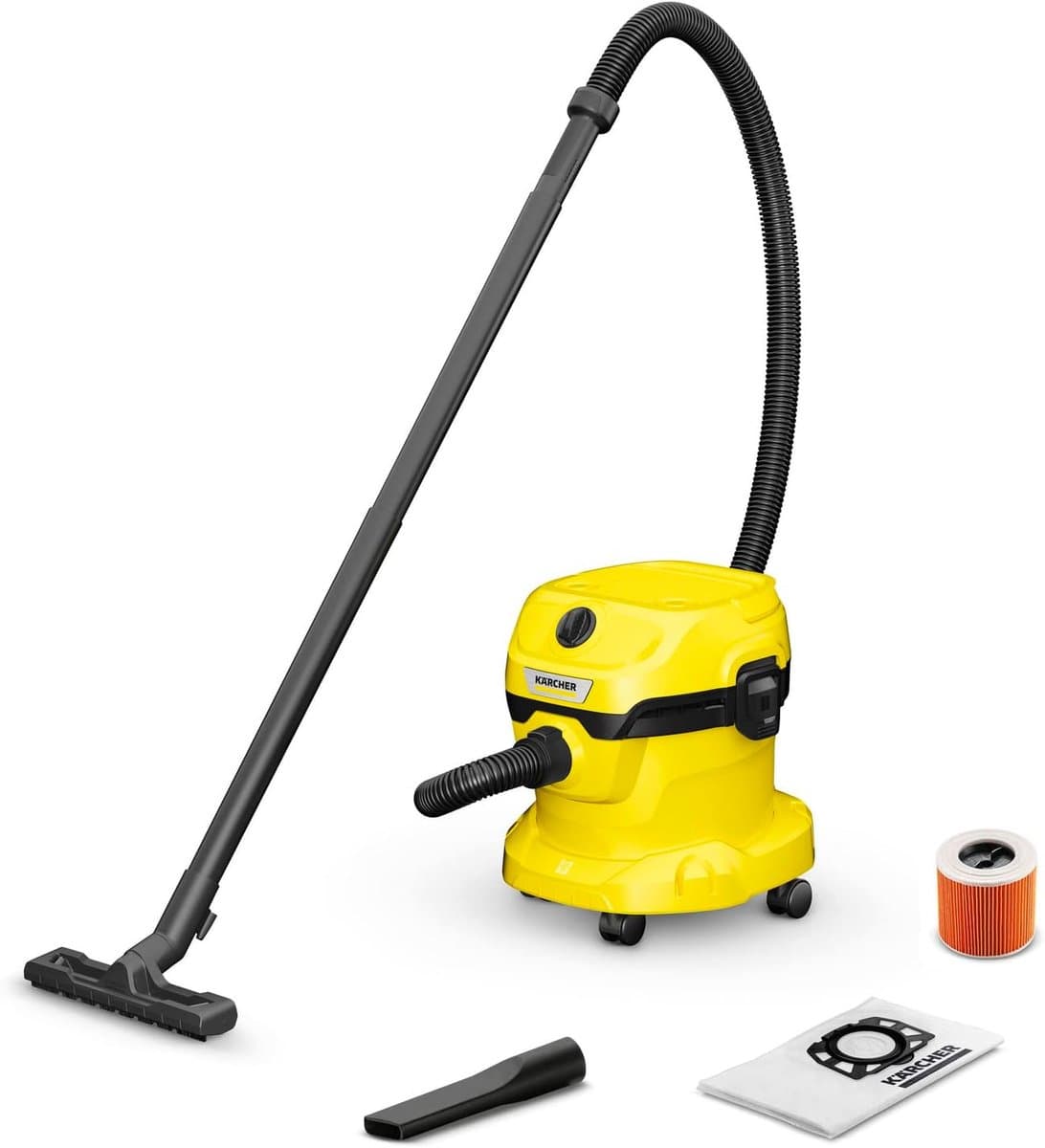 WetDry Master 1000W Nat- en Droogzuiger – 12L Kunststof Container – Cartridge Filter & Vliesfilterzak – 1,8 m Zuigslang – Blaasfunctie – Vloer- en Kierenzuigmond – Compact & Krachtig voor Huis, Garage en Auto — afbeelding 1