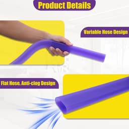 Geschikt voor-Accessoireset voor het reinigen van kieren in de stofzuiger, flexibele slang van 86,4 cm (34 inch), geschikt voor de Dyson V7 V8 V10 V11 V15 GEN5, pluisverwijderaar voor in de droger, voor het reinigen van autodetails en kieren in huis. — thumbnail 4