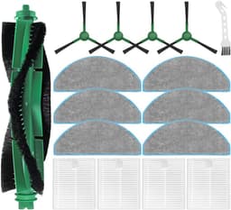 16 stuks vervangende onderdelen geschikt voor iRobot Roomba Combo Essential Series Q0120 Y0140 Y0110 Q011 robotstofzuiger 1* hoofdborstel 4* zijborstels 4* hepa-filters 6* dweildoek* 1 — thumbnail 1