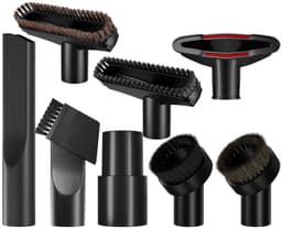 5-delig stofzuiger hulpstukken set - geschikt voor Miele - AEG - Karcher - Bosch - Numatic - Nilfisk - meubelborstel - spleetzuigmond - stofzuigermond - stofzuigermondstuk - stofzuigervoet - borstel - universeel zuigmond — thumbnail 3