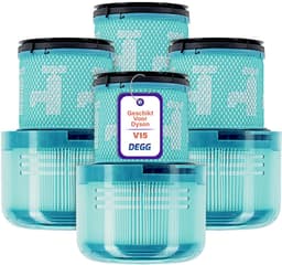 DEGG - HEPA filter geschikt voor Dyson V15 - Wasbaar - Vervangt Dyson V15 filter - Onderdelen - Premium Kwaliteit - 4 STUK(S) — thumbnail 1