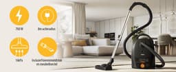 Tristar SZ-2340 - Stofzuiger 700W - 3,5L Capaciteit - 7.5 met actieradius - Compact en lichtgewicht — thumbnail 3