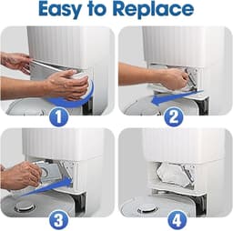 10x Stofzuigerzakken - Geschikt voor Roborock Qrevo Series Curv/Master/S/Pro/Slim & S8 Max (V) Ultra - 3L Grote Capaciteit - Anti-Allergie Filterzakken - Accessoires — thumbnail 3
