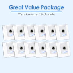 12 stuks-Stofzakken voor Ecovacs Deebot T30 Pro Omni/T30 Omni stofzuigerrobot-stofzuigerzakken-reservezak-accessoires voor Ecovacs Deebot T30 Pro Omni / T30 Omni — thumbnail 5