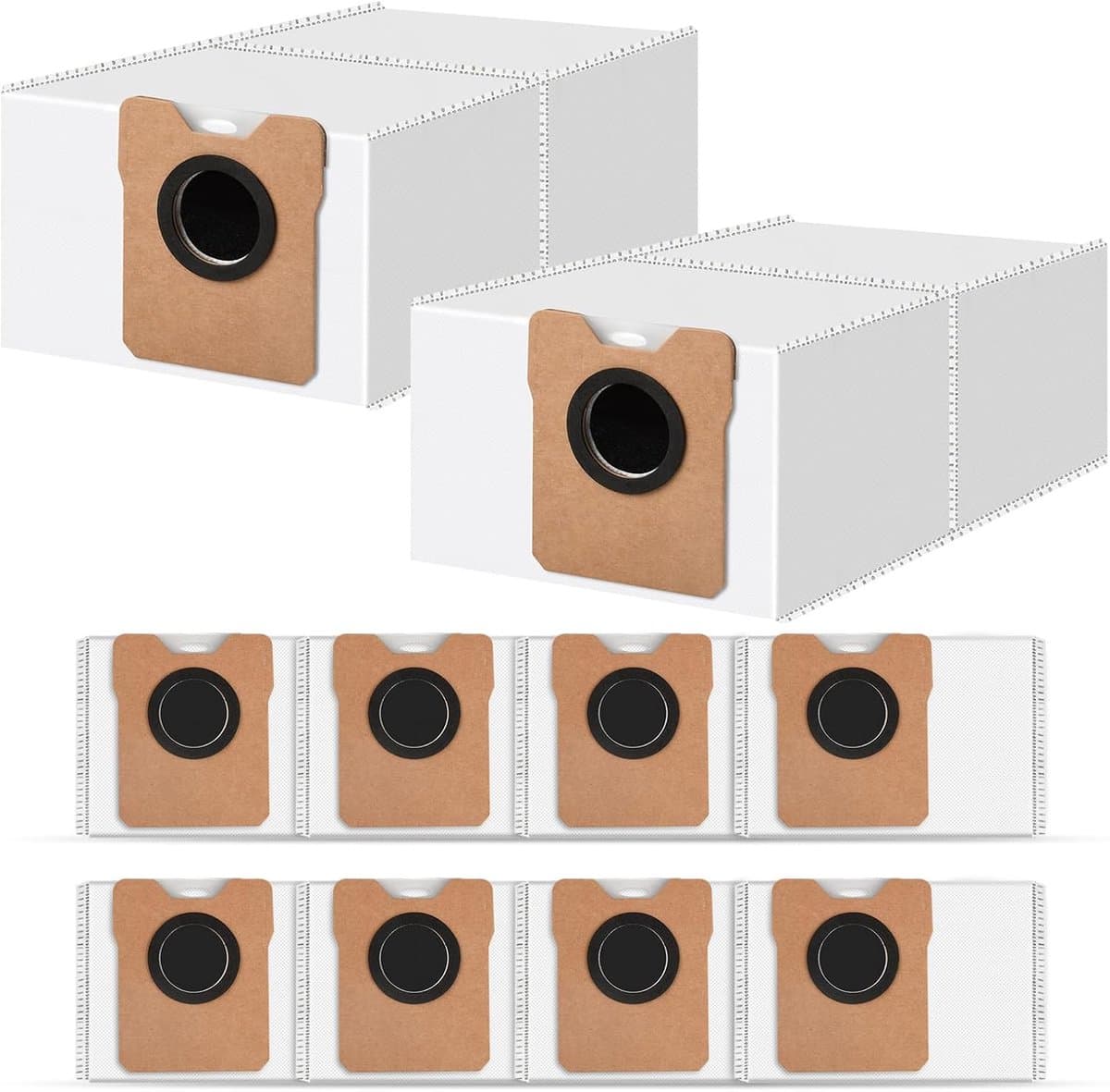 10 Stuks stofzakken geschikt voor Eufy Omni C20, C10 robotstofzuigers - Stofzuigerzakken - vervangende accessoires met grote capaciteit — afbeelding 1