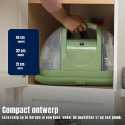 MIRA® Tapijtreiniger machine - Tapijtreiniger - Tapijtreiniger apparaat - Groen - ‎46cm x 24cm x 35cm — thumbnail 5