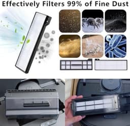 2 Hepa-filters Vervangende Accessoires voor Eufy X10 Pro Omni Robotstofzuiger. — thumbnail 3