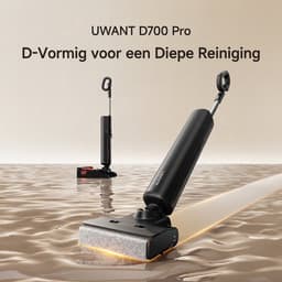 UWANT D600 draadloze nat- en droogzuiger met PushDock zelfreinigende basis, 23.000 Pa zuigkracht, RGB 4D-borstelsterilisatie, 100°C warm water en warme lucht drogen, IPX6 waterdichte roller, rand-tot-rand vloerreiniging — thumbnail 5