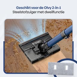 Dweildoekjes - 4 Stuks - Dweildoeken Geschikt voor Olvy Steelstofzuiger A10 - Microvezel - Wasbaar en Herbruikbaar - Vloerreiniging — thumbnail 2
