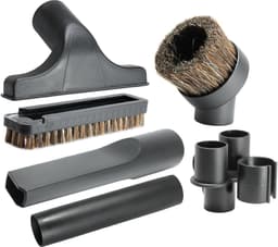 Dparts 5-delig hulpstukken set geschikt voor Numatic - past op elke Henry en Hetty stofzuiger - James George Charles - met buishouder - plumeau - meubelborstel - zuigmond - stofzuigermond - stofzuigermondstuk - stofzuigervoet - borstel - universeel — thumbnail 1
