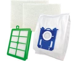 Multaparts® stofzuigerzakken set met filters geschikt voor AEG VX6 / VX7 / VX8 serie | Set met stofzuigerzakken type S-BAG (10 x), motorfilter (2 x), HEPA filter