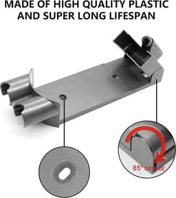 Wandhouder geschikt voor Dyson stofzuiger V7 V8 accessoires - Stofzuiger Standaard - Ophangsysteem - Muurbeugel - Accessoirehouder - Muurhouder - Muur bevestiging - Docking station - Inclusief Montage Materialen — thumbnail 4