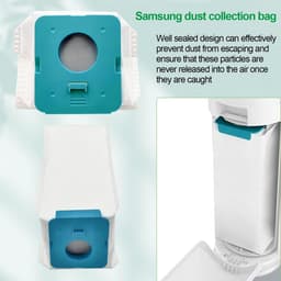Stofzuigerzakken - 12x Stofzuigerzakken geschikt voor Samsung Bespoke Jet VCA-ADB95 Clean Station VS20A95923W reserveonderdelen - Geschikt Voor VCA-ADB95 Stofzuiger Filter Zakken - Stofzuigen - Huishouden — thumbnail 2