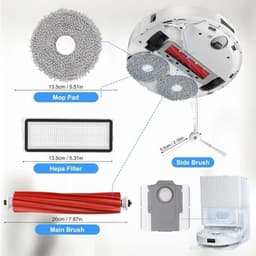 Geschikt voor Roborock Roborock P10 Q Revo - Robot Accessoireset Reserveonderdelen 1 Hoofdrolborstel - 4 HEPA-filters - 4 dweilen - 6 Zijborstels - 4 Stofzakken - 1 Borstel — thumbnail 4