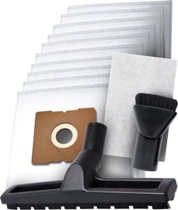 Dparts voordeelset geschikt voor Inventum Sauber Tomado - 10x stofzuigerzakken + 1x parketborstel + 1x plumeau - universeel stofzuigermond set - V70 V20 SB70 SB20 - st306rza sz300 st306bza st306zza st308wza st154rza - tvc3001b tvc3001r tdb300 - PH95 — thumbnail 1