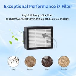 12 stuks Roomba I7-filters-HEPA-filters voor Irobot Roomba I3/I4/I6/I7/I8/E5/E6/E7/J7-hoogwaardige vervangende onderdelen voor robotstofzuigers — thumbnail 5