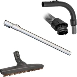 Multaparts® hulpstukken set geschikt voor Miele Complete C3 / S6 / S8 (check type): parket zuigmond, complete stofzuigerslang, telescoop zuigbuis | Vervang alle hulpstukken in 1 keer | Hoge kwaliteit alternatieve onderdelen voor een setprijs — thumbnail 1