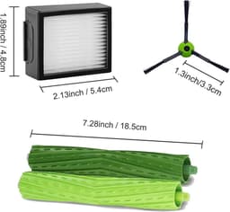 Geschikt voor Vervangende onderdelen Accessoires voor iRobot Roomba J7 i7 i6 i3 i4 i2 i5 i8 i1+/Plus e5 e6 I E J Serie Stofzuiger, 1 set rubberen rolborstels, 4 filters, 4 stuks eidingborstel — thumbnail 5