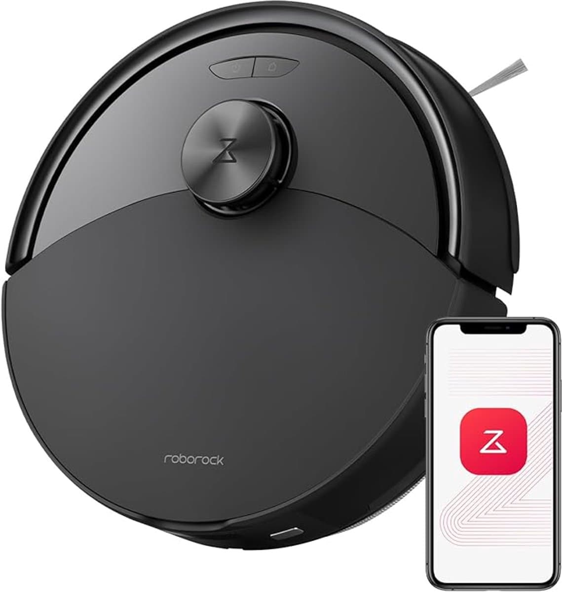 Roborock Q10 S5 Robotstofzuiger– 10000 Pa Zuigkracht–Dubbele Anti-klitfunctie–VibraRise 2.0-Systeem– 8 mm Dweillift– PreciSense LiDAR-navigatie–Obstakelvermijding– APP–Zwart — afbeelding 1