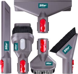 Sillar, 5-delig stofzuiger hulpstukken set, stofzuigerzuigmond, set zuigmonden, borstels voor stofzuigers, vervangingsonderdeel, compatibel met Dyson V7-V11, V15, SV10, SV11, 5 stuks — thumbnail 1