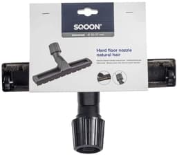 SQOON® Harde vloeren borstel natuurhaar - Universele aansluiting 30-37 mm - Met rubberen wieltjes - Geschikt voor parket en tegels - Extra lang natuurhaar voor krasvrij reinigen — thumbnail 3