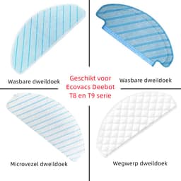 RedPine Wasbare Dweildoeken geschikt voor Ecovacs Deebot T9 en T8 serie vervanging — thumbnail 5