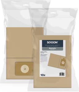 SQOON® - Stofzuigerzakken geschikt voor Numatic Henry, Hetty & PPR240 series - NVM 1 B/C - Model 604100 - 10 stuks Papieren zakken — thumbnail 2