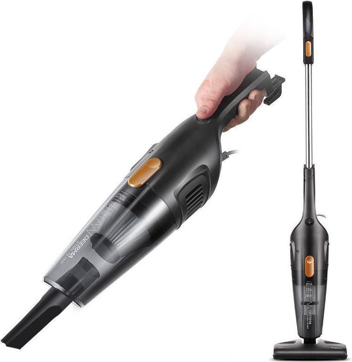 Deerma DX115C - Mini Stofzuiger - Zwart — afbeelding 1
