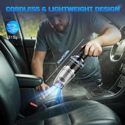 Lexium Kruimeldief snoerloos – Kruimeldief met steel – Nat&Droog – Handstofzuiger – Extreme zuigkracht – Kruimeldief snoerloos – Kruimelzuiger – Jouw ultieme schoonmaakpartner – Kruimelzuiger – Autostofzuiger – Handstofzuiger - Draadloos — thumbnail 3
