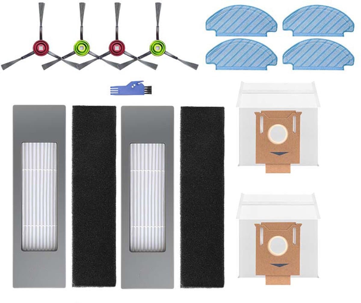 Onderdelen - geschikt voor Ecovacs Deebot Ozmo T5 - T8 - T9 - N8 - t8 aivi - t8 max - n8pro - Vervangingsset - Wasbare Natte Dweilpads - Complete set vervangingsonderdelen - 13-delig — afbeelding 1