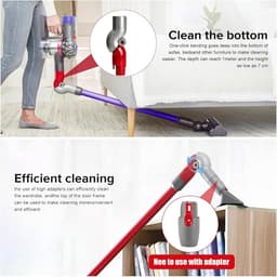 Adapter - Stofzuigeraccessoires - Geschikt voor Dyson V7, V8, V10, V11, V15 - Flexibele Snelkoppeling Buigadapter - Stofzuigeronderdelen - Reinigingsgereedschap met Laag Bereik - Vouwadapter met Snelsluiting - Stofzuiger Onderdeel — thumbnail 3