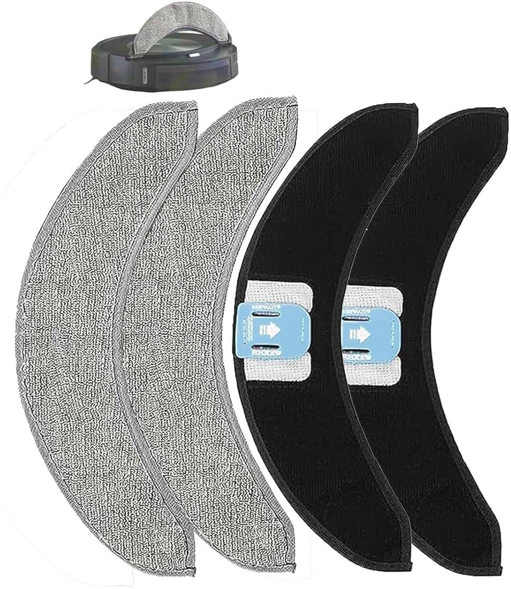 PolkaHome® Vervangende Mop Pads – 4-pack, Geschikt voor iRobot Roomba Combo J7+/J7 en j9+ – Mopdoeken / Dweildoeken / Vervangende Doeken / accessoires en onderdelen — afbeelding 1