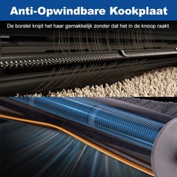 TriCut Bürste Ersatzteile für Dreame X40 Ultra Complete / X30 Ultra / L40 Ultra / L30 Ultra / L20 Ultra / L10s Pro Ultra / L10s Ultra Saugroboter-Anti Tangle Kochfeld Entfernt Verfilztes Haar — thumbnail 4
